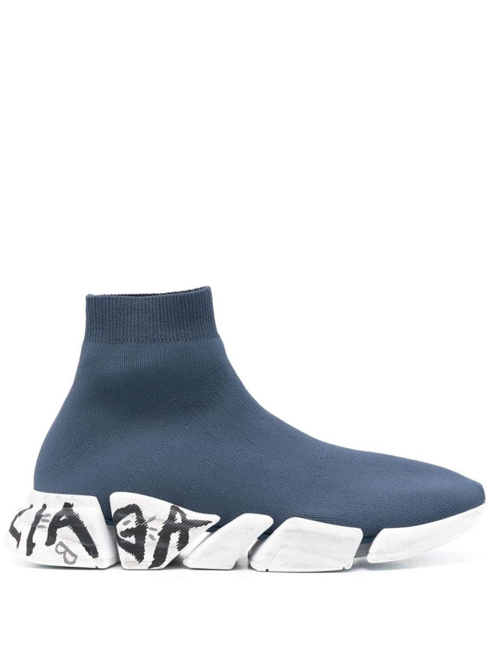 Balenciaga Speed Trainer Grafitti 2.0 Blue