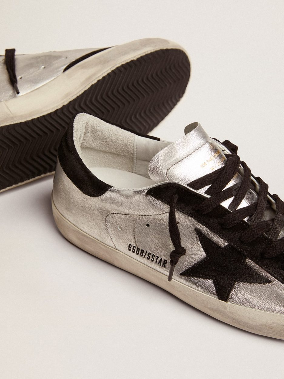 Golden Goose Super-Star Silver Leather